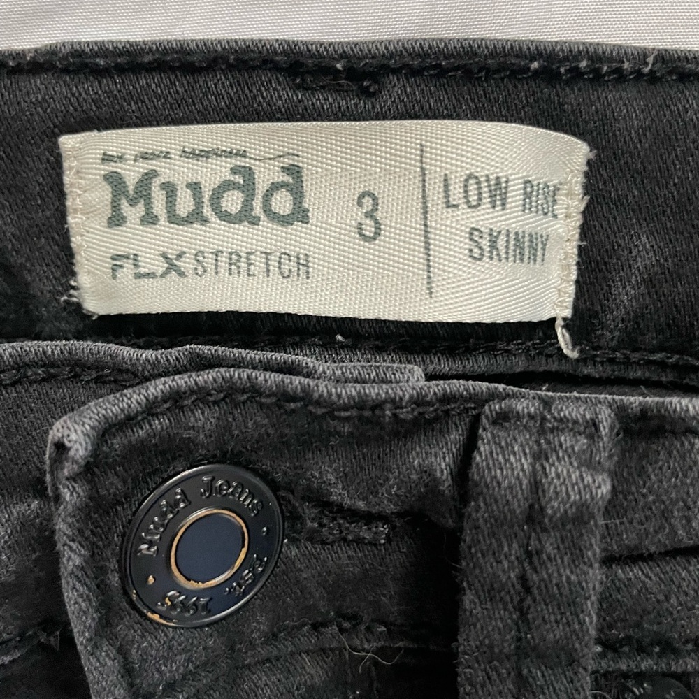 Mudd FLX Stretch Low Rise Skinny Distressed / Ripped Jeans - Picture 4 of 7
